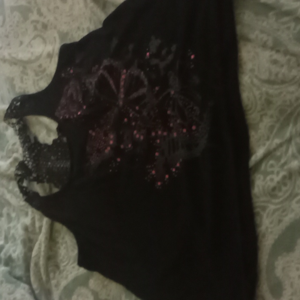Black and pink tank top